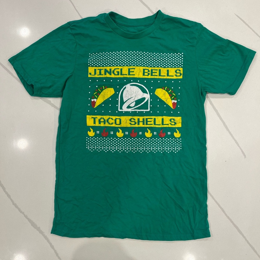 Ripple Junction Green Taco Bell Christmas Graphic Tee